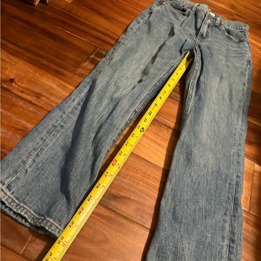 Abercrombie & Fitch Straight Leg Jeans Women’s Size 24 Light Wash (0578) - Picture 3 of 8